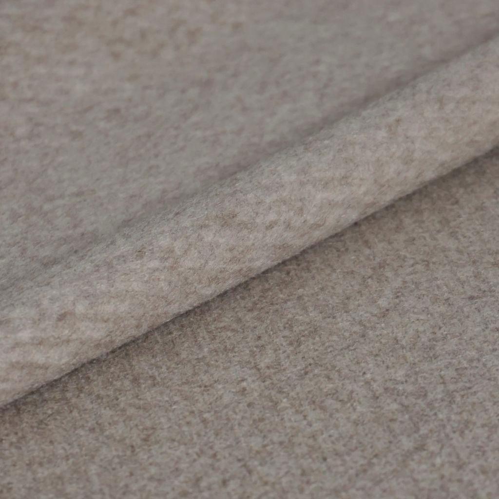 Preview: Gewebter Mantelstoff  Mischgewebe beigebraun